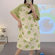 酷章（KUZHANG）睡裙女夏季纯棉薄款2025年新款宽松夏天长裙过膝长款睡衣连衣裙春 1105 M 160()