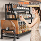 Jia helper kitchen spice rack utensil storage rack multi-functional countertop storage rack knife rack double layer 40cm with chopstick barrel chopping board rack
