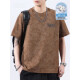 T-shirt à manches courtes à manches courtes à manches courtes pour hommes 2025 T-shirt de grande taille de grande taille en coton épais de Vancl Eslite