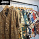 Jeep Spirit Vintage Vintage Kubanische Kragen Blumenhemd Männer und Frauen Lose Hong Kong Flavor Hawaiian Paar Strand kurzärmelige Hemd Lotus Farbe x693 m