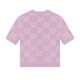 古驰（GUCCI）SS24 Logo图案印花圆领短袖毛衣 女款 粉色 粉色 XL