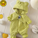 G.Duckkids ropa de primavera para bebés para salir a los bebés Spring y Autumn Onesie Clothes para salir a la ropa por salir a la chaqueta trepar ropa fruta verde 73 cm 73 Peso recomendado 10-15 Jin [Jin equivale a 0.5 kg]
