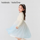 Bala BalaOne children's clothing female princess dress 2025 autumn and winter children's dress knitted mesh skirt 209425111001