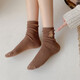 Little Bear Socks for Women Spring and Autumn Mid-Style Socks Cute Ins Trend Student Stockings Piles of Socks for Girls College Style 3 Pairs Random Colors One Size