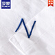 罗蒙（ROMON）男士高端亚麻衬衫夏季潮牌薄款棉麻料上衣男装休闲短袖体恤衫夏装 yunyi-9711黄色 3XL