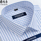 
CEO Yageol Men's Short-sleeved Shirt Summer Pure Cotton No-Iron Middle-aged Casual Business Professional Clothing Plaid Shirt Short-sleeved DX6629 39