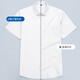 Romon Summer à manches courtes Shirt Men's Ice Silk Thin Bamboo Fiber White Shirt Professional Business Officiel Half Mancheve Top Men's Dx6625 38 (105)