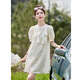 
OLJ light luxury brand dress for women 2025 summer new French small fragrance style sequin high-end slim skirt off white L