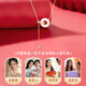 Chinese Jewelry Ping An Buckle Hetian Jade Necklace Women's 2025 New Light Luxury High-Quality Pendant Birthday Gift for Girlfriend