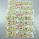 丽田机罩贴花贴字6B11046B12046B13546B1404拖拉机农机配件成套 6B1404一对