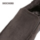 Skechers flash shoes for men 2025 new autumn velvet warm casual walking shoes one-leg loafers 205606