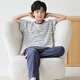 Mannido Children's Pyjamas Boys Spring and Automne Coton Coton Pantalage à manches courtes Vêtements à domicile Ensemble de garçons Big Child Childre