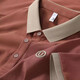 La Hailan Home Shopping Mall mismo Polo Polo Polo Summer Camiseta para una camiseta suelta bordada de manga corta para hombres [bordado h] khaki-9901 m 48 sugerencias 90-110jin [Jin equivale a 0.5 kg]
