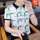 花花公子（PLAYBOY）休闲百搭翻领POLO衫潮流字母印花男士短袖T恤2025夏季新款上衣服 旗舰官方精品】F9230卡其 【品质保证】 M (约90-105斤可穿)