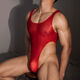 Sexy lingerie men's sexy jumpsuit new hollow tight thong fully transparent vest muscular men adult black one size fits all recommended 10160Jin Jin equals 0.5 kg