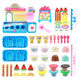 意牌创意DIY冰淇淋彩泥模具套装女孩玩具 9901【彩泥雪糕店】