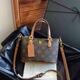 Dafeili Gutiko Nischendesign Handtasche Frauen 2025 Neue Mode gedruckte Schulterschalenbeutel Exquisite Internet Promi Brown Brown