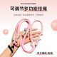 Dipur mobile phone lanyard hanging neck crossbody can be carried on the back and detachable wrist style adjustable anti-lost rope mobile phone chain lanyard with patch gasket clip mobile phone rope - pink