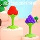 New baby teether, silicone molar stick, finger-eating stick, baby soothing chewing gum, anti-eating hand artifact, mouth-appetite, strawberry + grape