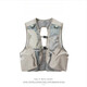 He Jiagong outdoor multi-functional lightweight sports fishing vest multi-pocket hiking mountaineering riding short vest vest men gray S
