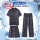 Langsha Summer Pyjamas 2025 Nouveau pantalon à manches à manches courtes en soie de soie de soie à glace à glace pour hommes