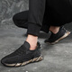 
ROOBEN luxury high-end brand sports shoes men's 2025 summer new breathable soft sole mesh running shoes casual travel shoes 9888 black (spot quick delivery) 38