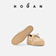 HOGAN【TC】女鞋春夏系列H-Wrap系列H681船鞋系带厚底鞋 米黄色 34.5