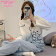 Modal Pyjamas für Frauen im Frühjahr und Herbst reiner Baumwollanzug 2025 neue süße Frauen lässig und tragbar zu Hause Kleidung CXM15125 m