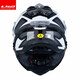 LS2 Fibre de carbone Fibre hors route Casque à traction Casque de moto à la traction MOTOBRE MOTOBRE MOTOBLE FULLES FOURSONS DOUBLE BOUBRE BOUBRE MEX701 Modèle de fibre de verre - Moule de gris blanc pour la tête de soie de glace d'été XXXXL (64 cm recommandé)
