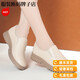 Satchi Light Luxury Mutterschuhschuhe echtes Leder komfortable weiche Sockelschuhe Frühling 2025 Neue mittlere und ältere Frauenschuhe tiefe Mundschuhe flacher Sohle LZL6231 Brown 37