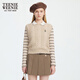 Teenie Weenie Bear Sweater Women's 2025 Autumn New Simple Fashion Simple Simple Smart Mleeveless Chalss