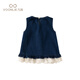 Vestido de mezclilla para niñas Fanhunting otoño 2025 NUEVA PRINCIPIA DE NIÑOS FALDIA Niña de moda Vestible Baby Vest Spring and Autumn