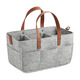 
Yusenyi Storage Bag Large Capacity Diaper Pack Felt Diaper Pack Baby Travel Storage Bag Mommy Pack Storage Bag Gray Felt Diaper Pack (without straps) 1 Pack Length 38*Width 23*High 18cm