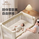 Ying's crib sleeping warehouse free installation splicing large bed multi-functional removable folding newborn baby bb bed quality Chinese version folding crib + storage basket + baby mosquito net