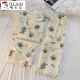 
Woodpecker summer new three-piece pajamas women's short-sleeved pure cotton Korean cardigan cute cartoon puppy internet celebrity style home clothing #FS-three-piece set 14132 M [75-95Jin[Jin equals 0.5 kg]]