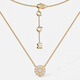 APM Monacosoleil Mode Golden Star Compass Halskette Round Anhänger Geburtstagsgeschenk für Freundin