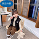 Warm Winter Duck Duck Children's Down Cotton Vest Autumn and Winter Outerwear Boys and Girls Vests Fashionable and Versatile Baby 2025 Jackets Black 150 Recommended Height 140-150cm