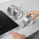 Kitchen oil-proof stickers, waterproof, mildew-proof, high-temperature resistant self-adhesive aluminum foil paper, aluminum foil tape roll, 5cm*5m 1.6