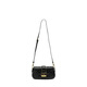 COOGI fashionable diamond pattern high-end versatile commuter bag women's bag PU underarm bag one-shoulder crossbody bag regular women black medium gift box + brown mobile phone bag