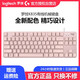 Logitech Logitech K835 Clavier mécanique câblé 84 Key E-Sports Bureau de jeu Typing Ordinage Bureau Mémale Rose Red Shaf