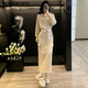 Magiopy International Luxury High-End-Marke Sweet Cool Workwear Casual Sports Set Frauen 2025 Frühling kurzer Kapuzenjacke Khaki zweiteilige Set S (100jin [Jin gleich 0,5 kg])