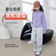 
Ikano I.KARNOW Girls Set Spring and Autumn Children 2025 New Autumn Clothes Fashionable Big Children Casual Sweatshirt Wide Legs 10 Years Old 10153 Purple 15259 Gray [Set] 150