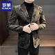 ROMON (ROMON) light luxury flower suit jacket men's trendy autumn new men's high-end handsome single suit men's casual suit M 90-110Jin [Jin equals 0.5 kg]