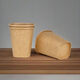 JD Logistics 250ML large capacity thickened kraft paper square cup household water cup set khaki 250ML 58 pieces
