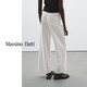 Massimo Dutti Discount Season 2025 Vêtements féminins décontractés simples et polyvalents hauts à taille large jeans 05049849 blanc 36 (165 / 66a)