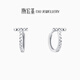 Trendy Acer to Jane PT950 platinum earrings for women, letter T as a birthday gift for girlfriend, one pair, about 1.95g