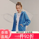 冠军（Champion）Champion冠军春秋新款卫衣开衫女美式学院风简约通勤甜美上衣拉链 深绿色 M 均码