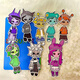Magische Bohnen Live Rhythm Box Sticker Ruhiges Buch Mädchen DIY Fun Dress-up handgefertigtes Material Puzzle Spielzeug Handbuch Unzippiertes Rhythmus B Style Free Put Quiet Book + 8 Face-Changing-Aufkleber