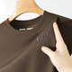 CK Heavy Craft Stickerei + hochkreisförmige Handwerkskunst, kühle Eisseide-Baumwoll-Kurzärmel-T-Shirt für Herren-Sommerrund-Nacken-T-Shirt, in grünem Hy6626 m Gewicht 90-110jin [Jin gleich 0,5 kg]