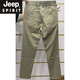 JEEP SPIRIT夏季新款透气灰色休闲裤男士潮流薄款小直筒裤运动时尚修身哈伦裤 黑色 28 (80-95斤)
